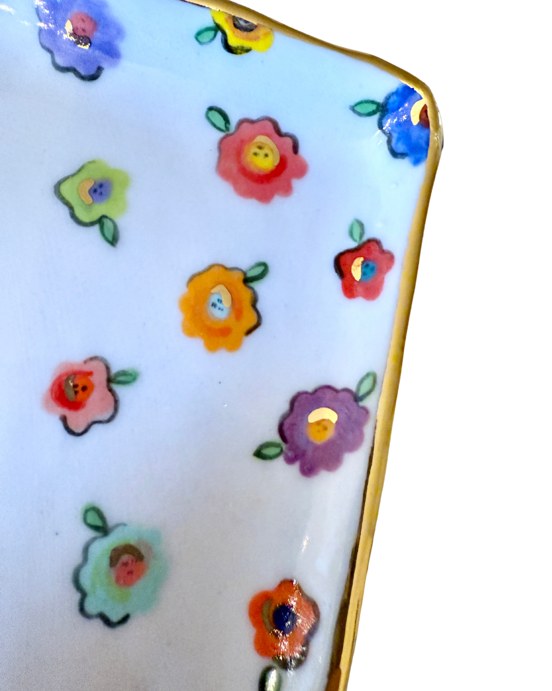 Small Flower Small Rectangular Platter