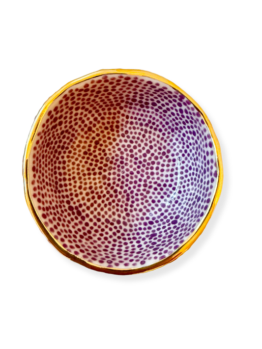 Purple Dot Trinket Bowl
