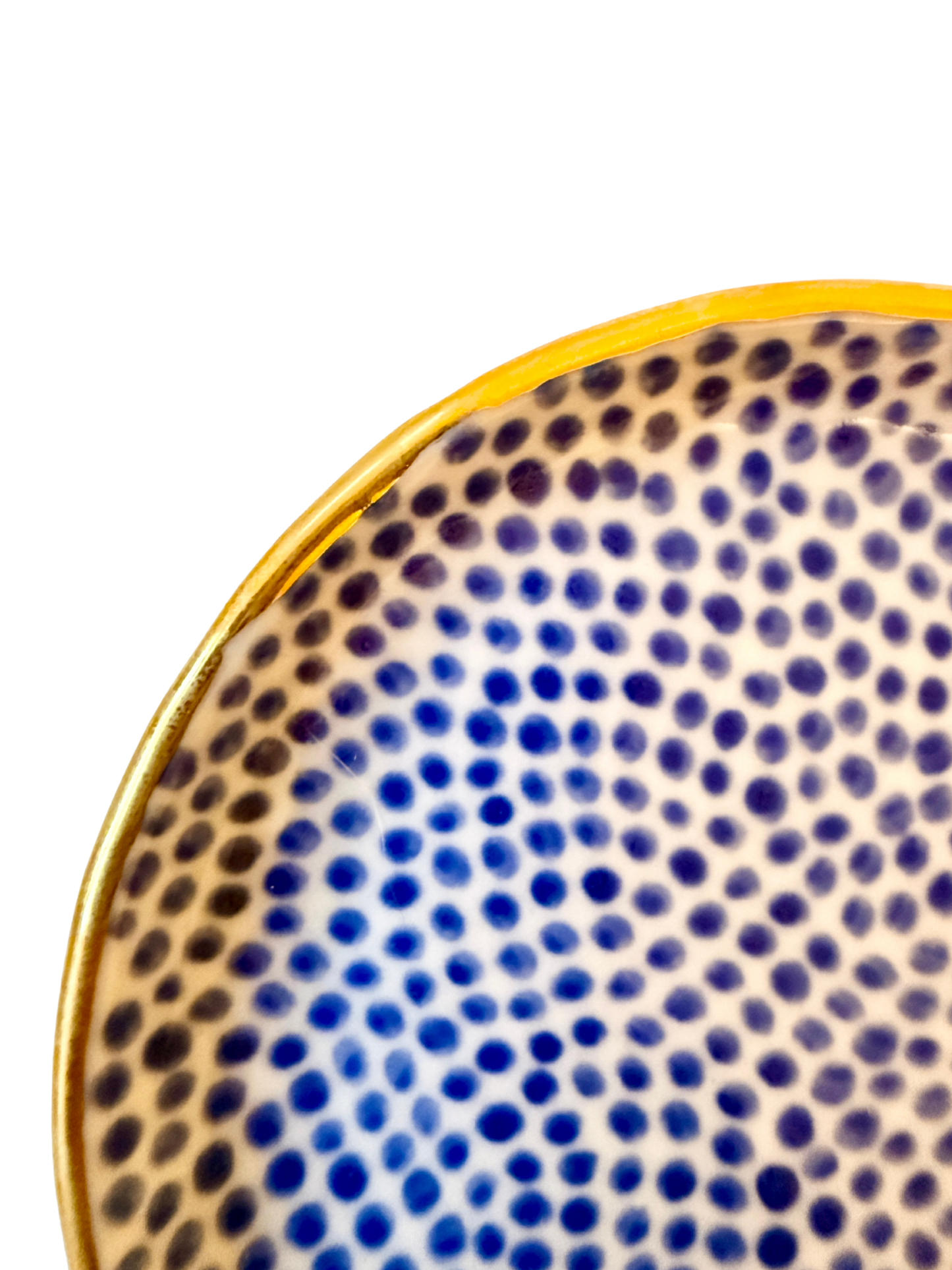 Indigo Dot Trinket Plate