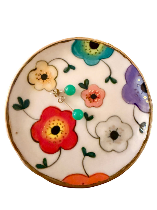 Large Flower Trinket Plate