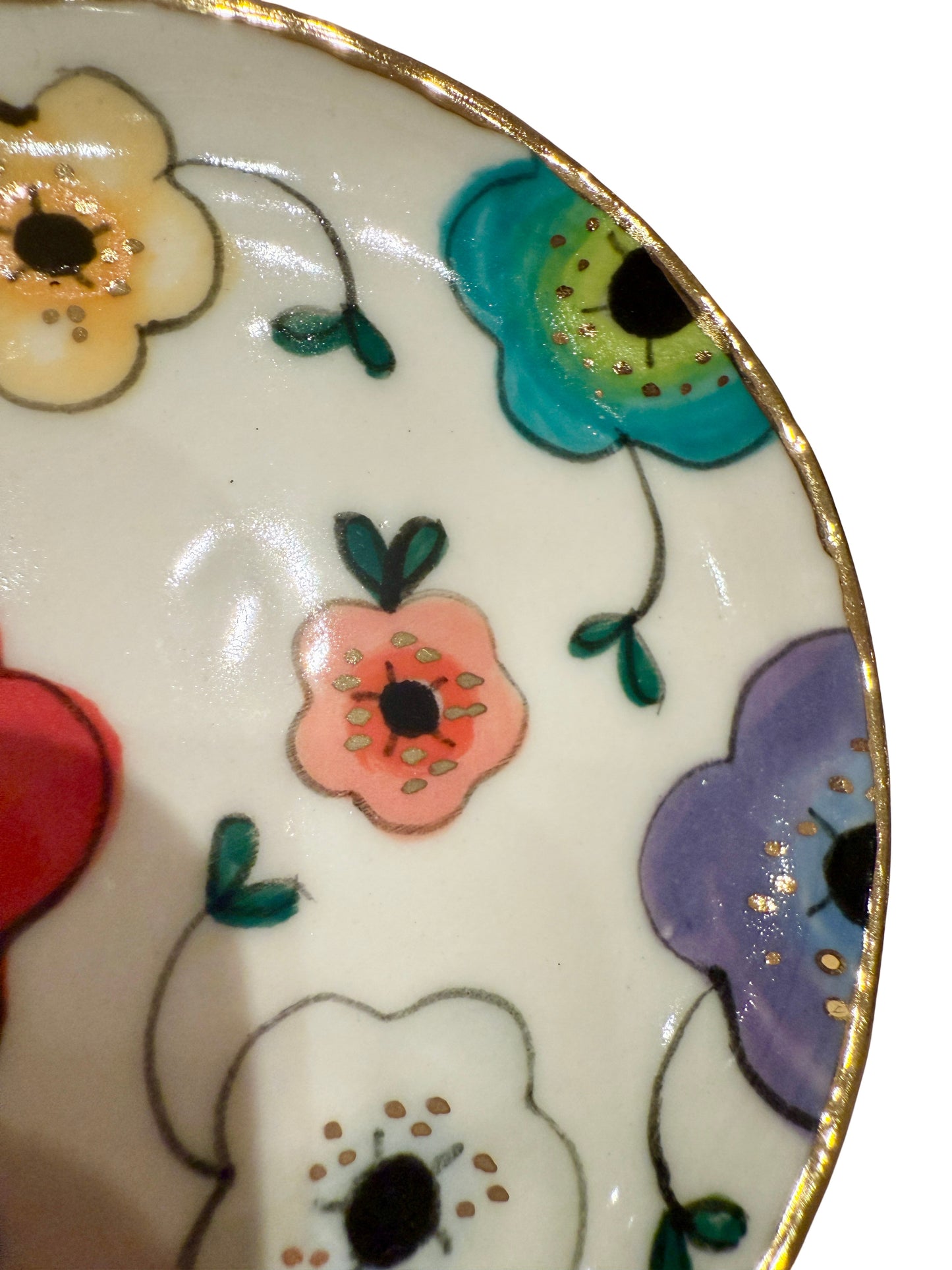 Large Flower Trinket Plate