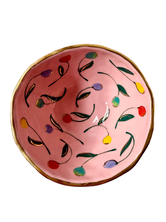 Pink Medium Tulip Bowl