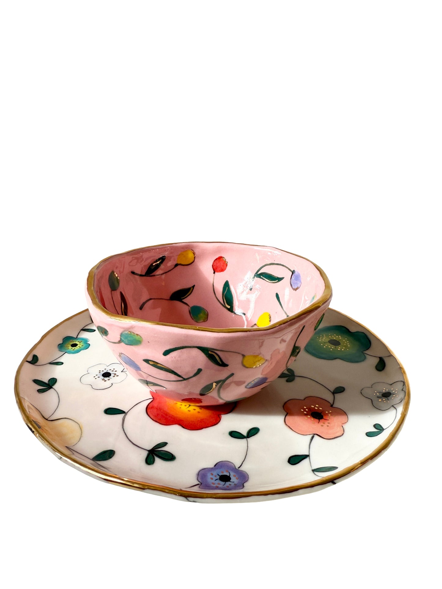 Pink Medium Tulip Bowl