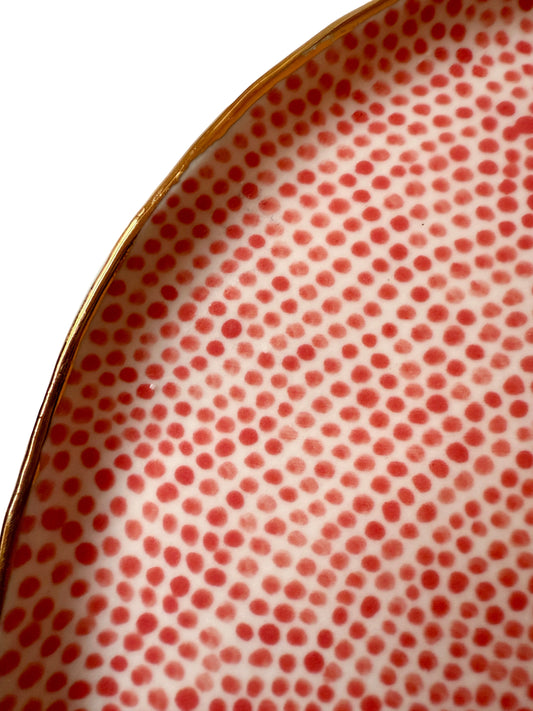 Red Dot Medium Plate