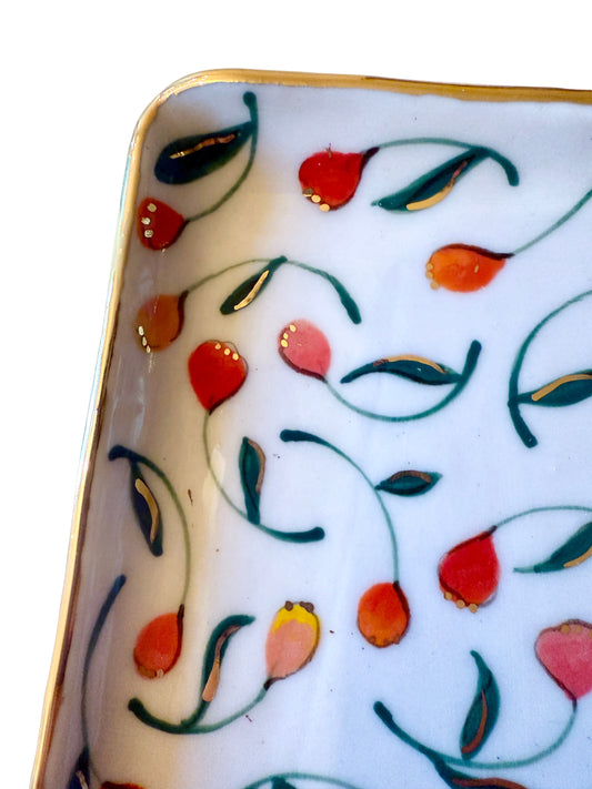 Pink and Red Tulip Medium Rectangular Platter