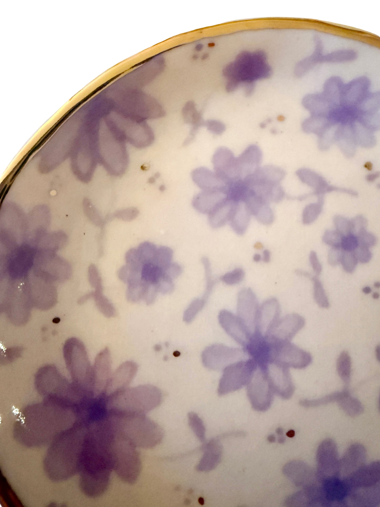 Lavender Toile Trinket Plate