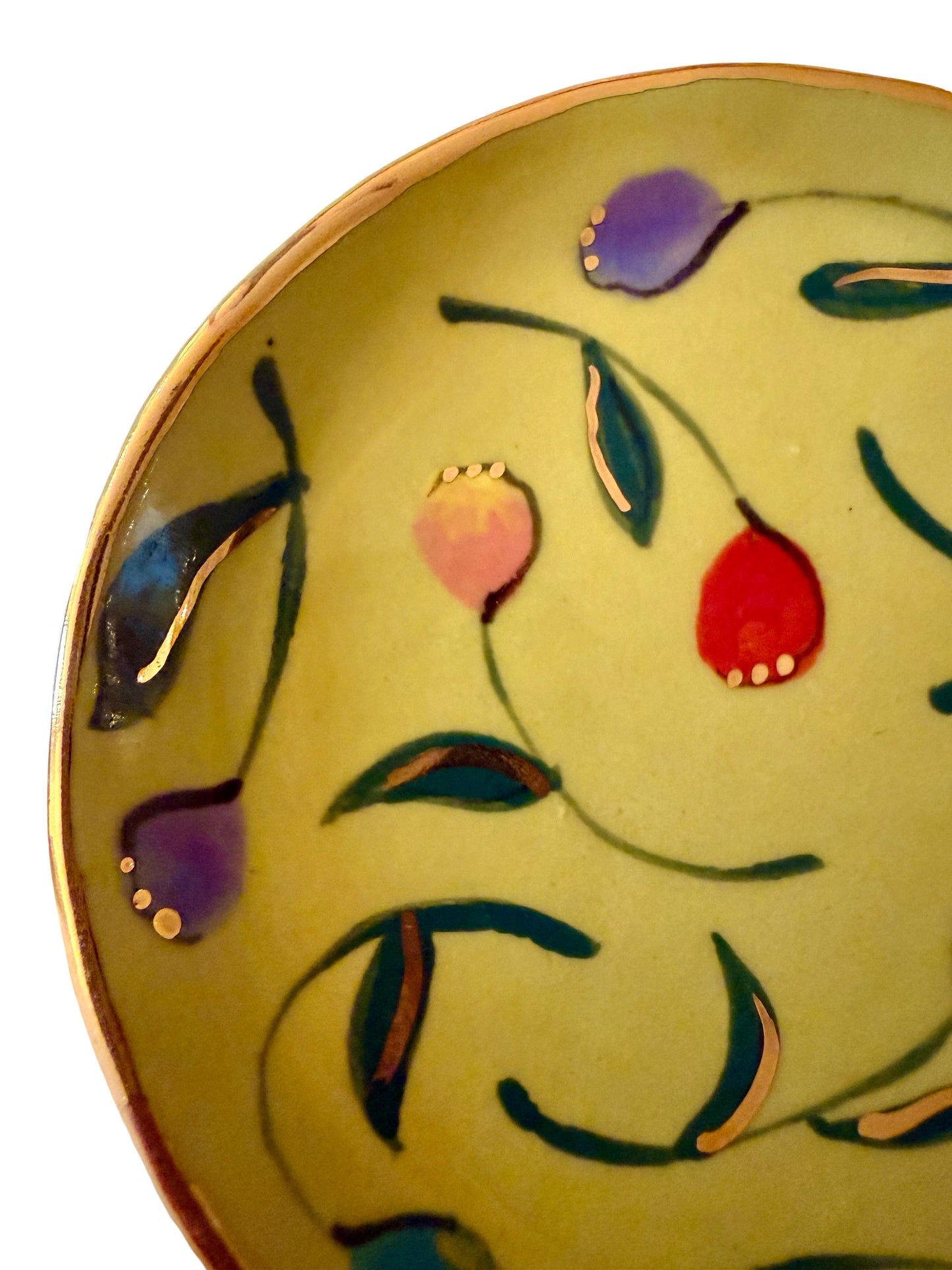 Chartreuse Tulip Trinket Plate