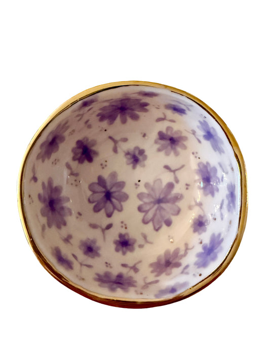Lavender Toile Trinket Bowl