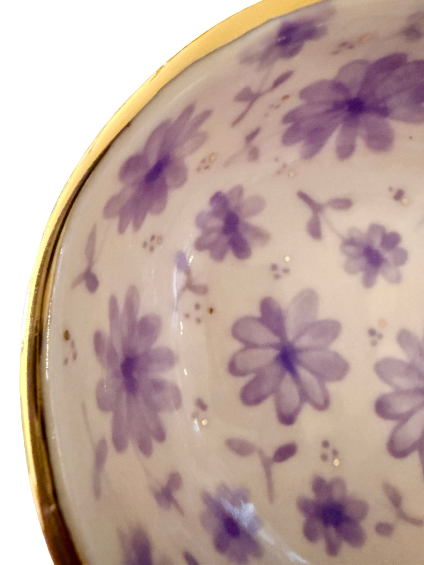 Lavender Toile Trinket Bowl