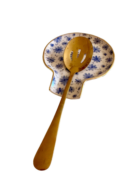 Blue Toile Spoon Rest