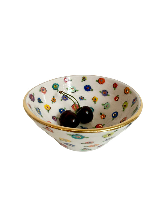 Small Flower Fruit Bowl