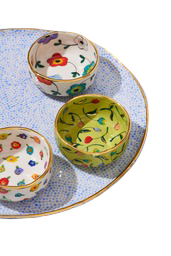 Light Blue Dot Extra Large Platter