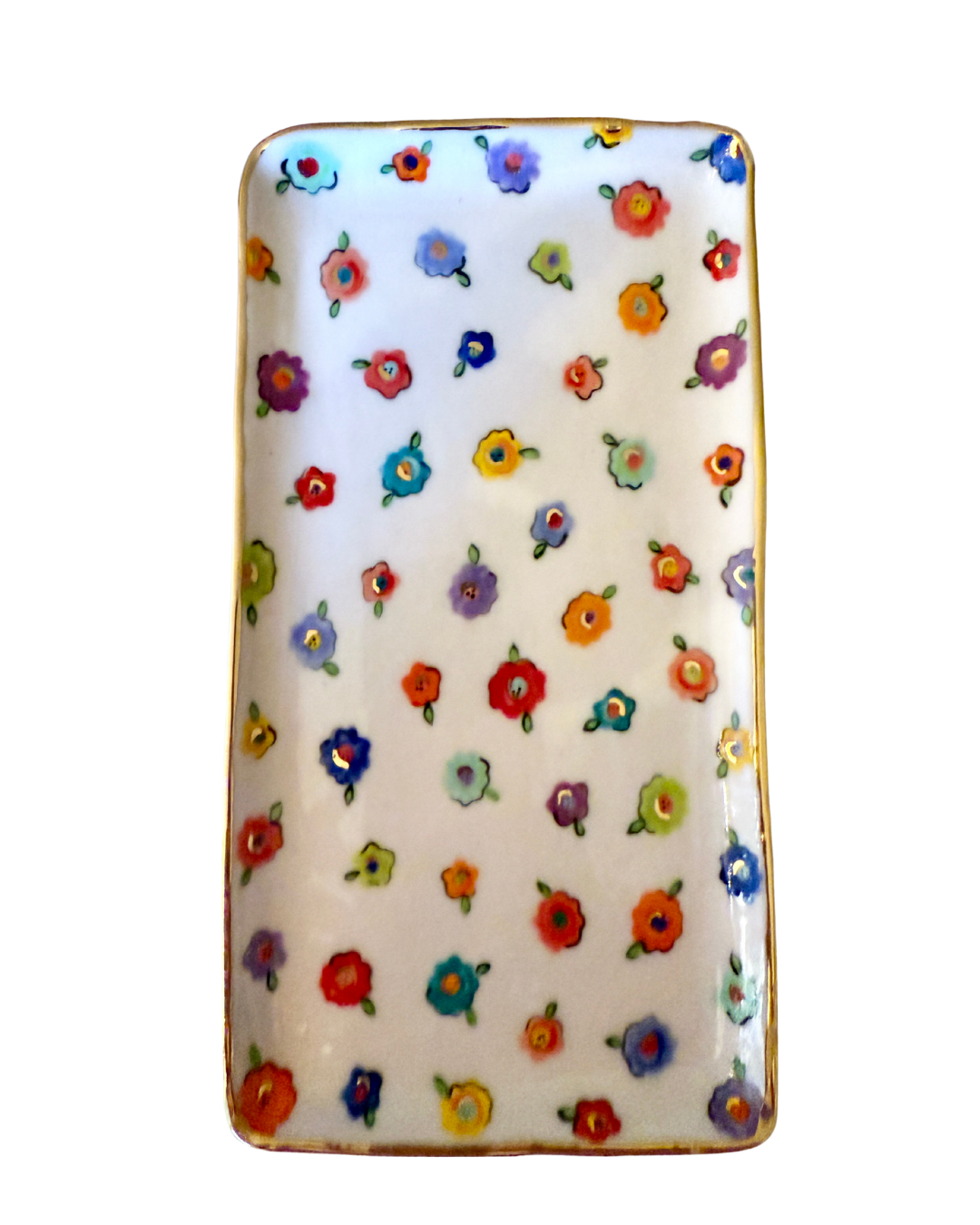 Small Flower Small Rectangular Platter