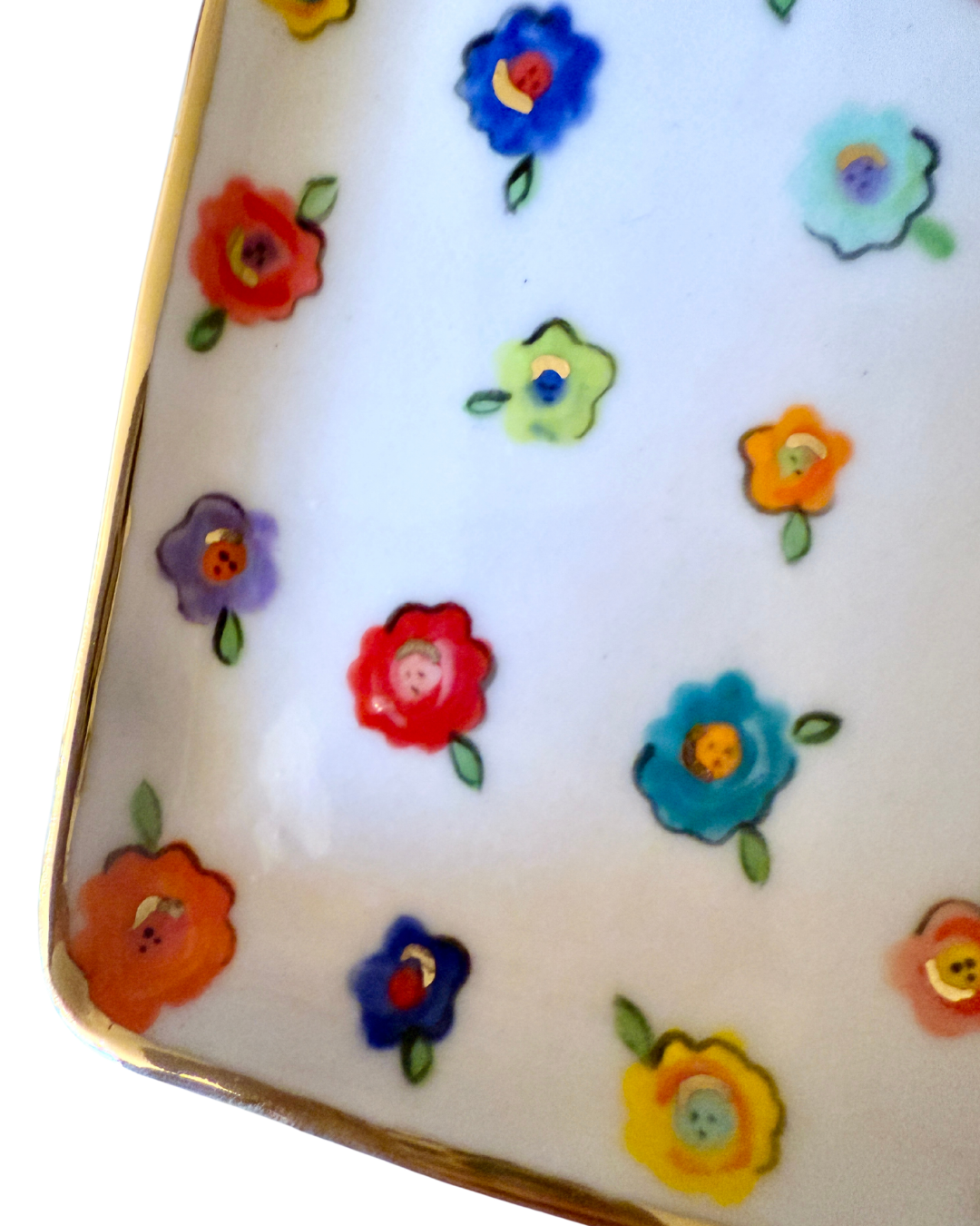 Small Flower Small Rectangular Platter