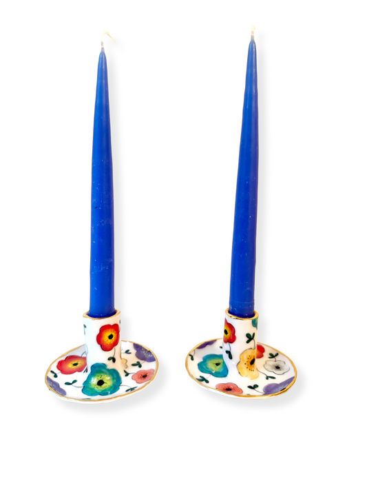 Large Flower Candle Holders