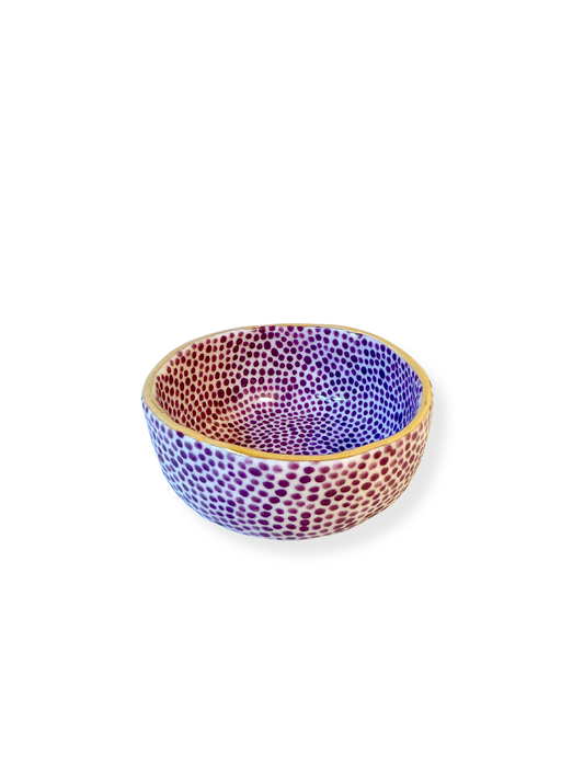 Purple Dot Trinket Bowl