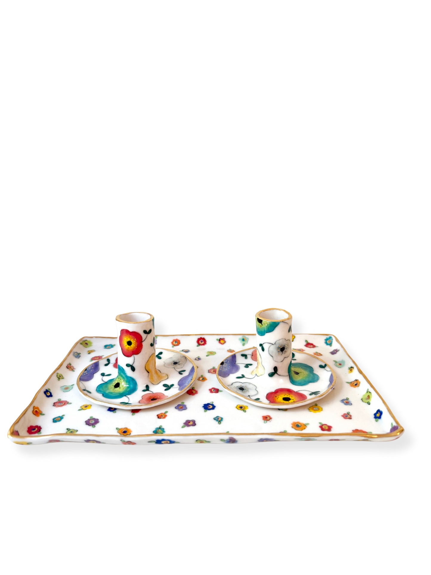 Large Flower Candle Holders