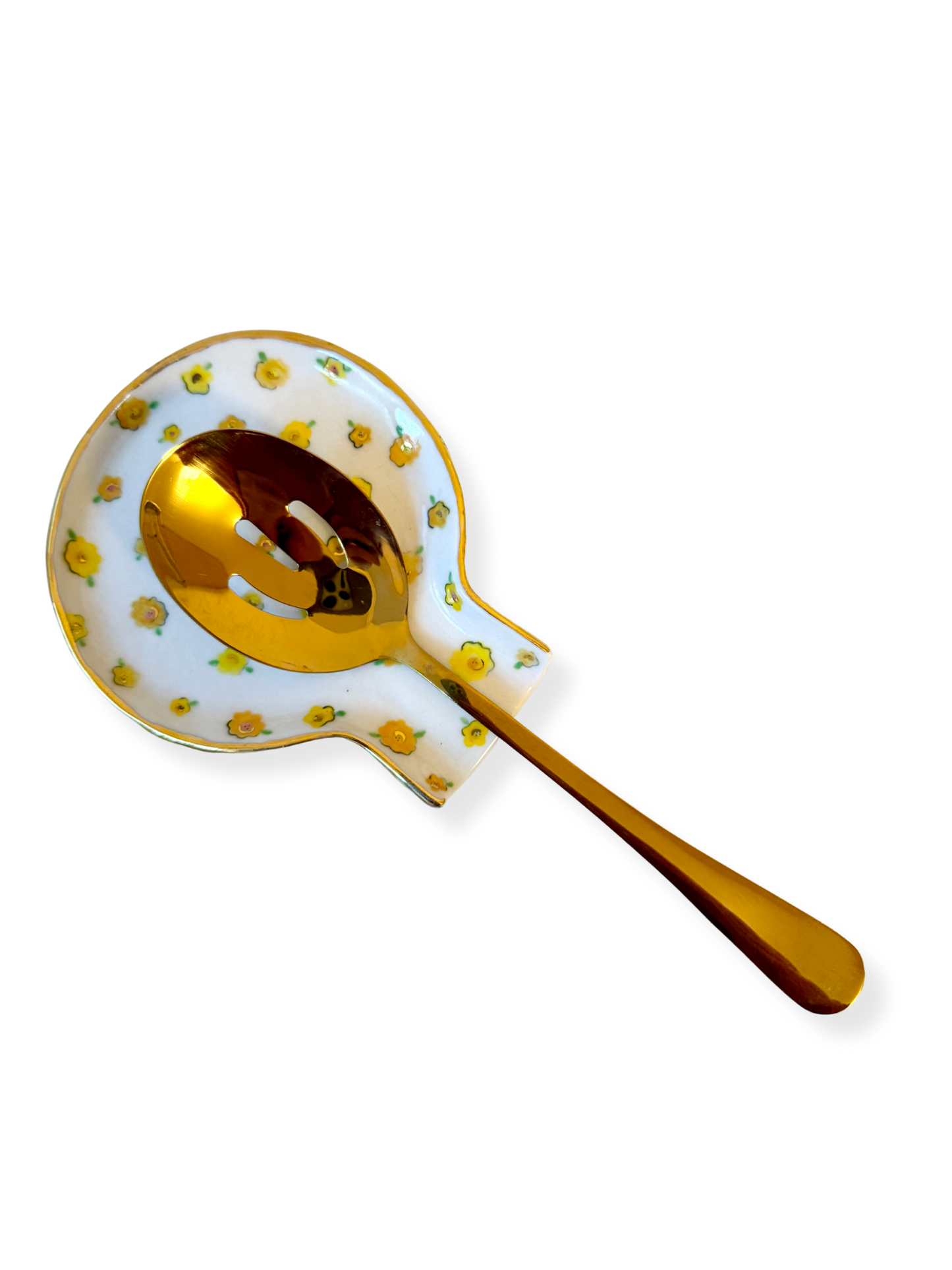 Yellow Small Flower Spoon Rest
