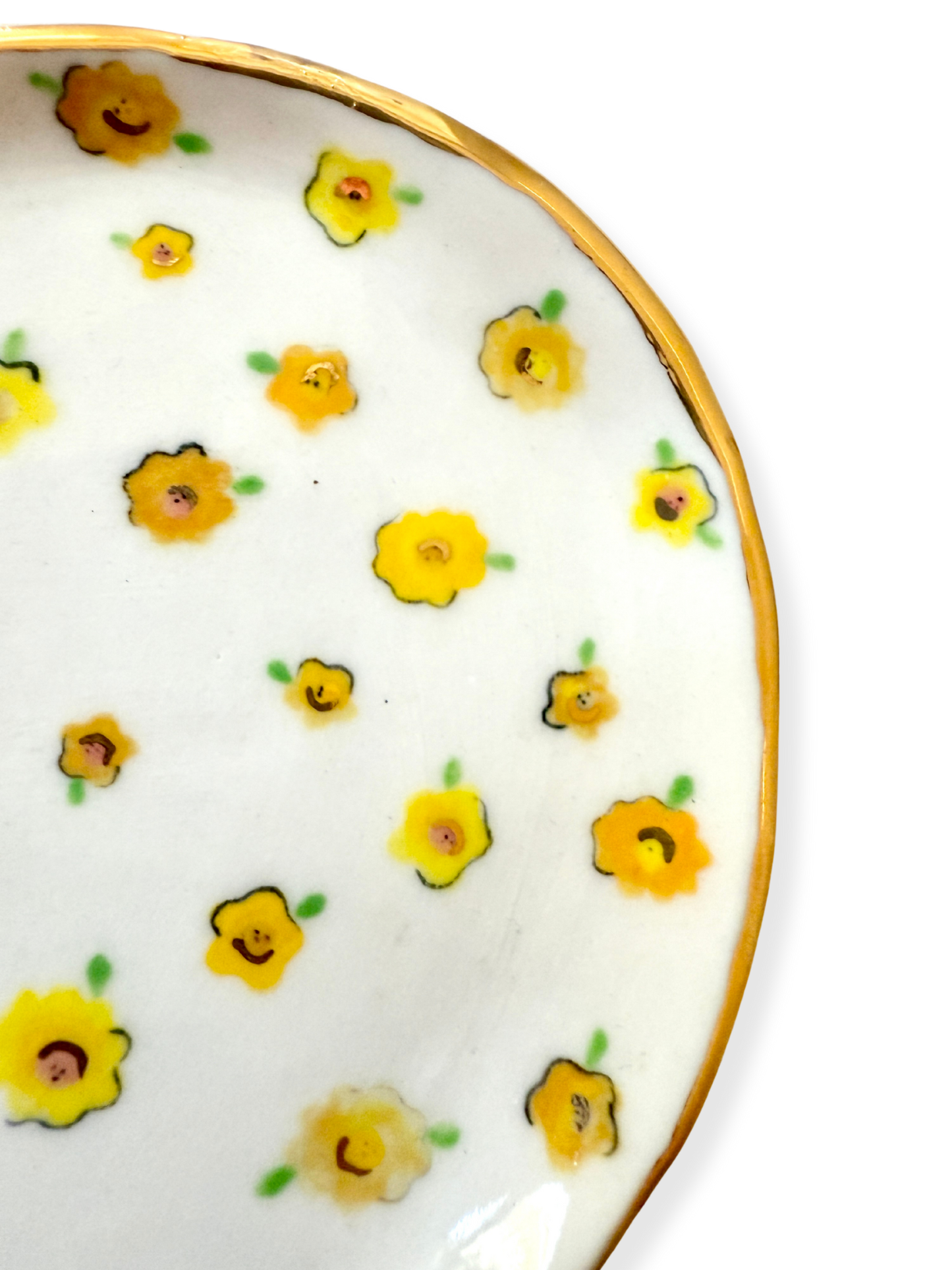 Yellow Small Flower Spoon Rest