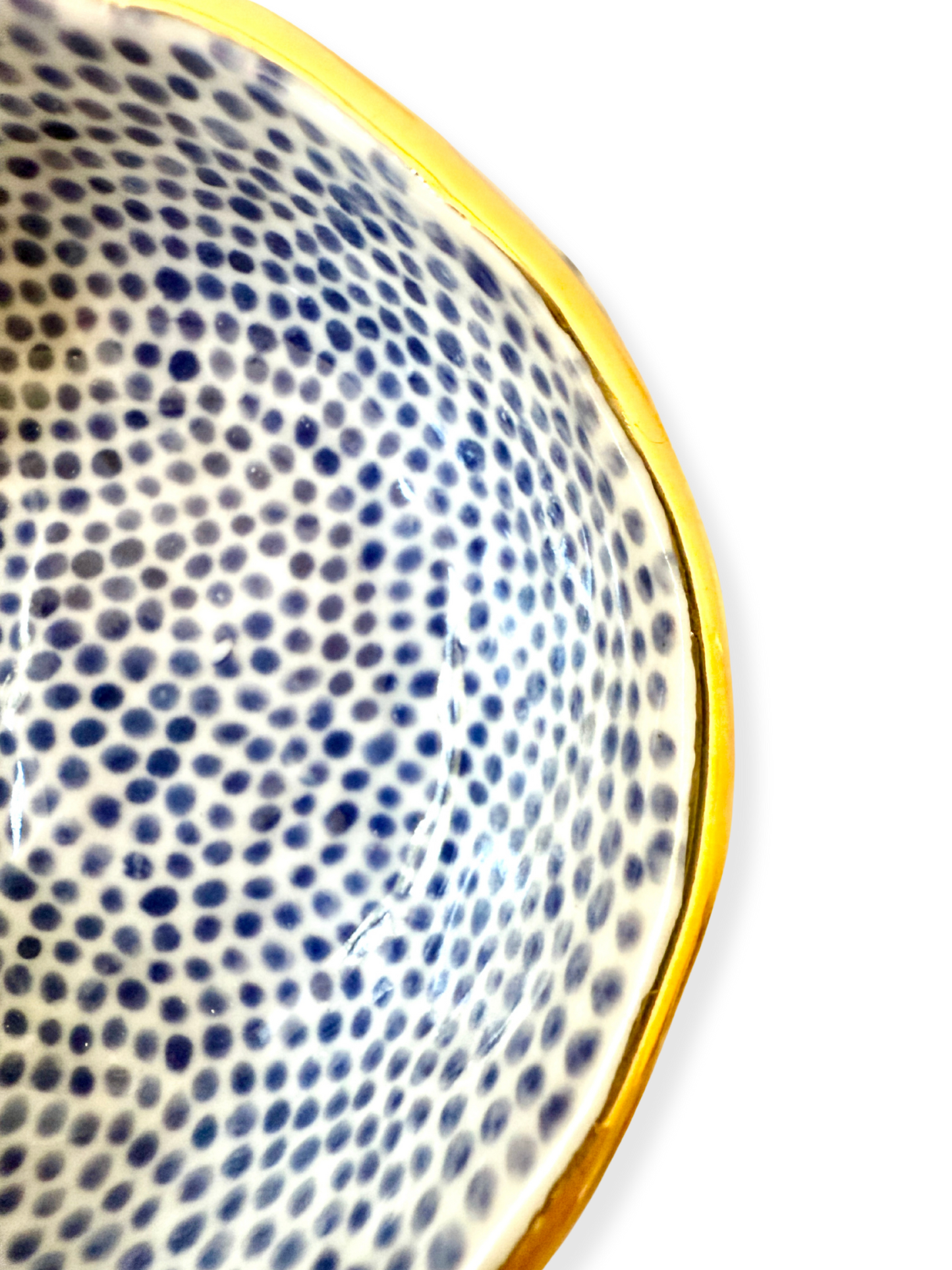 Indigo Dot Trinket Bowl