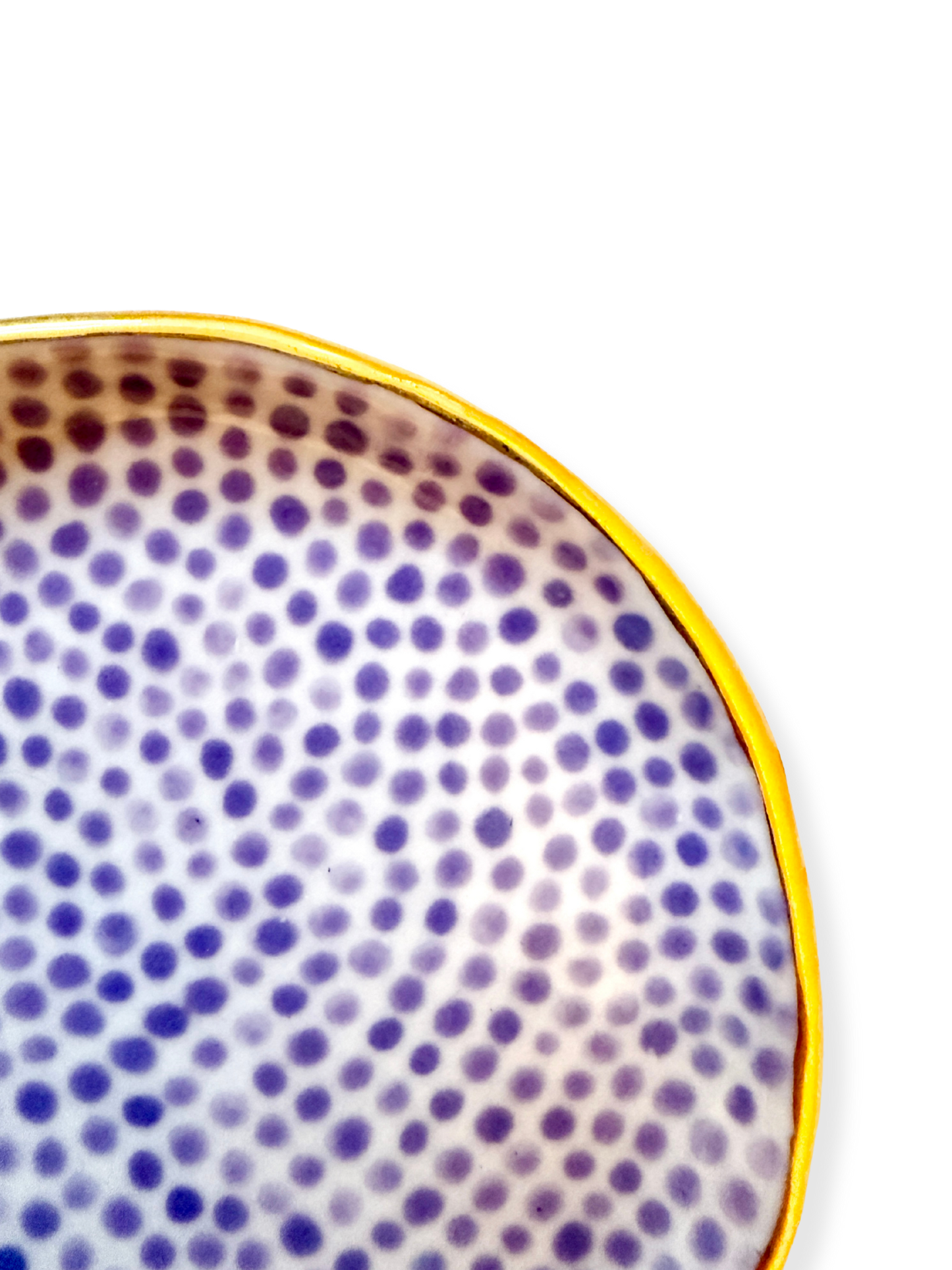 Lavender Dot Trinket Plate