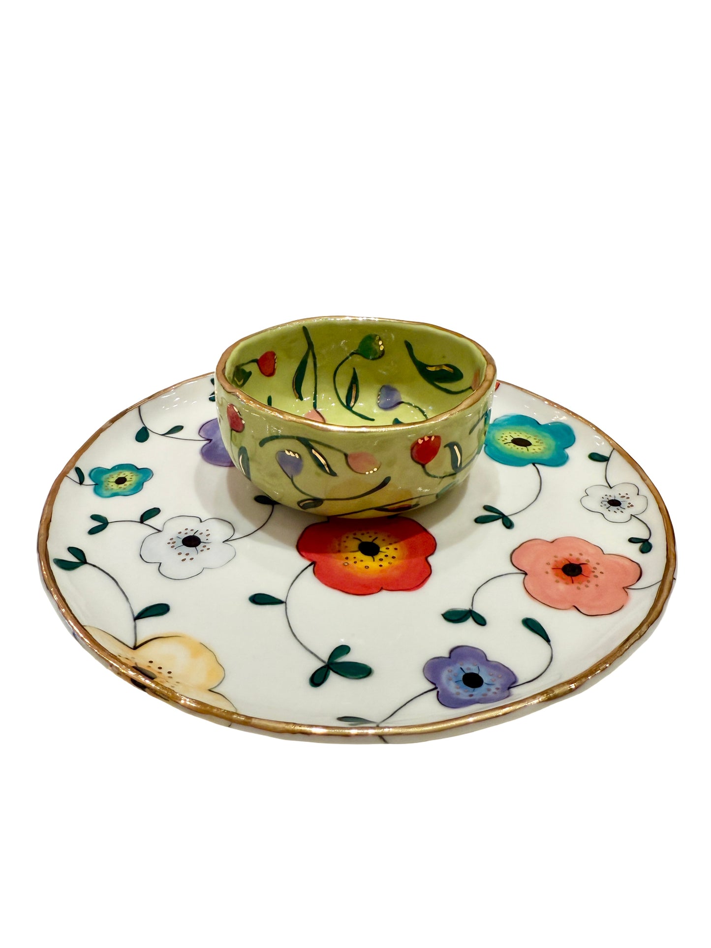 Chartreuse Tulip Trinket Dish