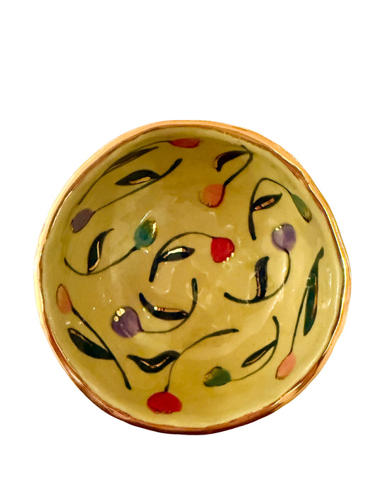 Chartreuse Tulip Trinket Dish