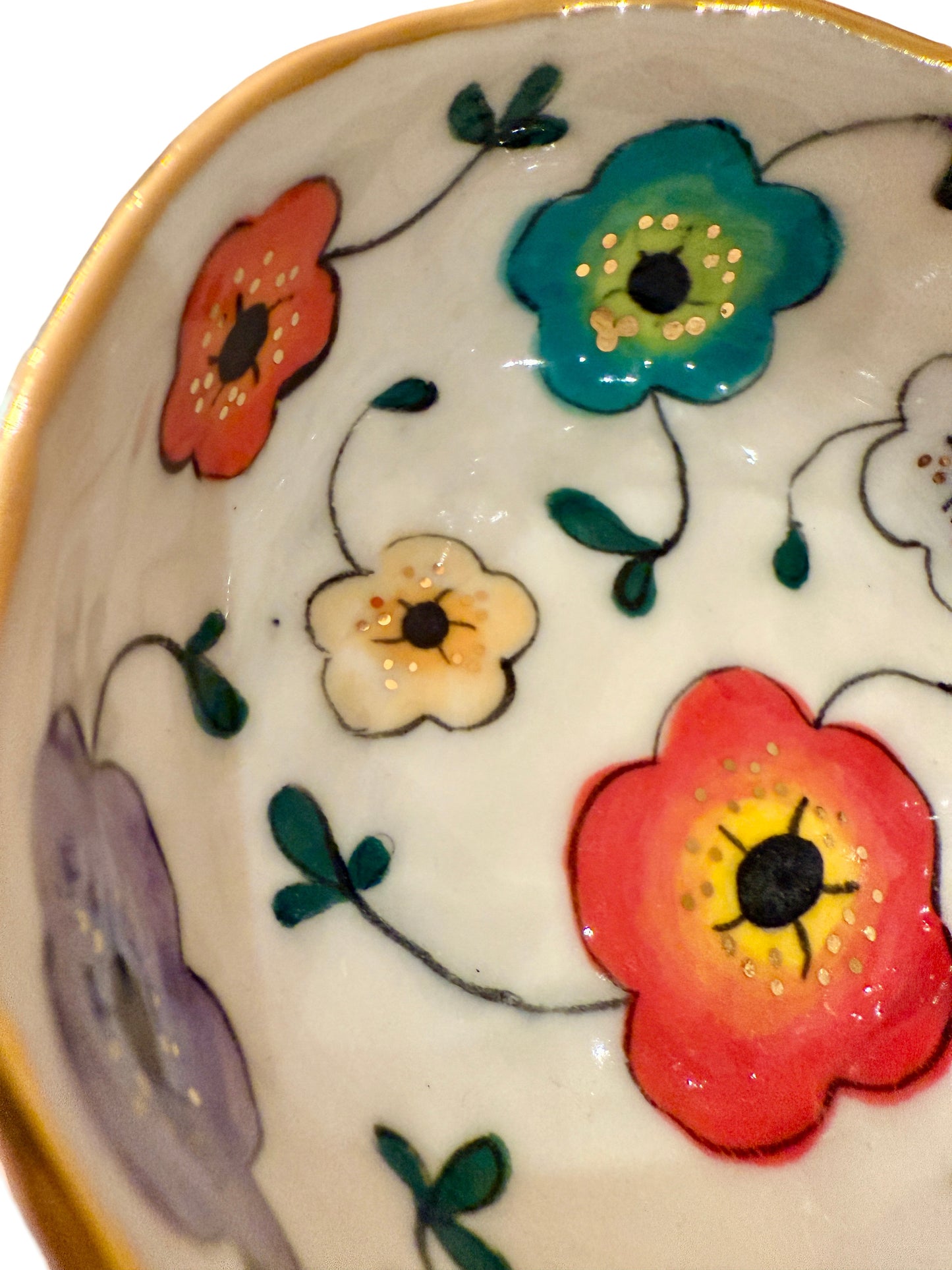 Large Flower Trinket Dish