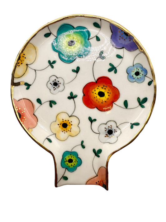 Large Flower Spoon Rest