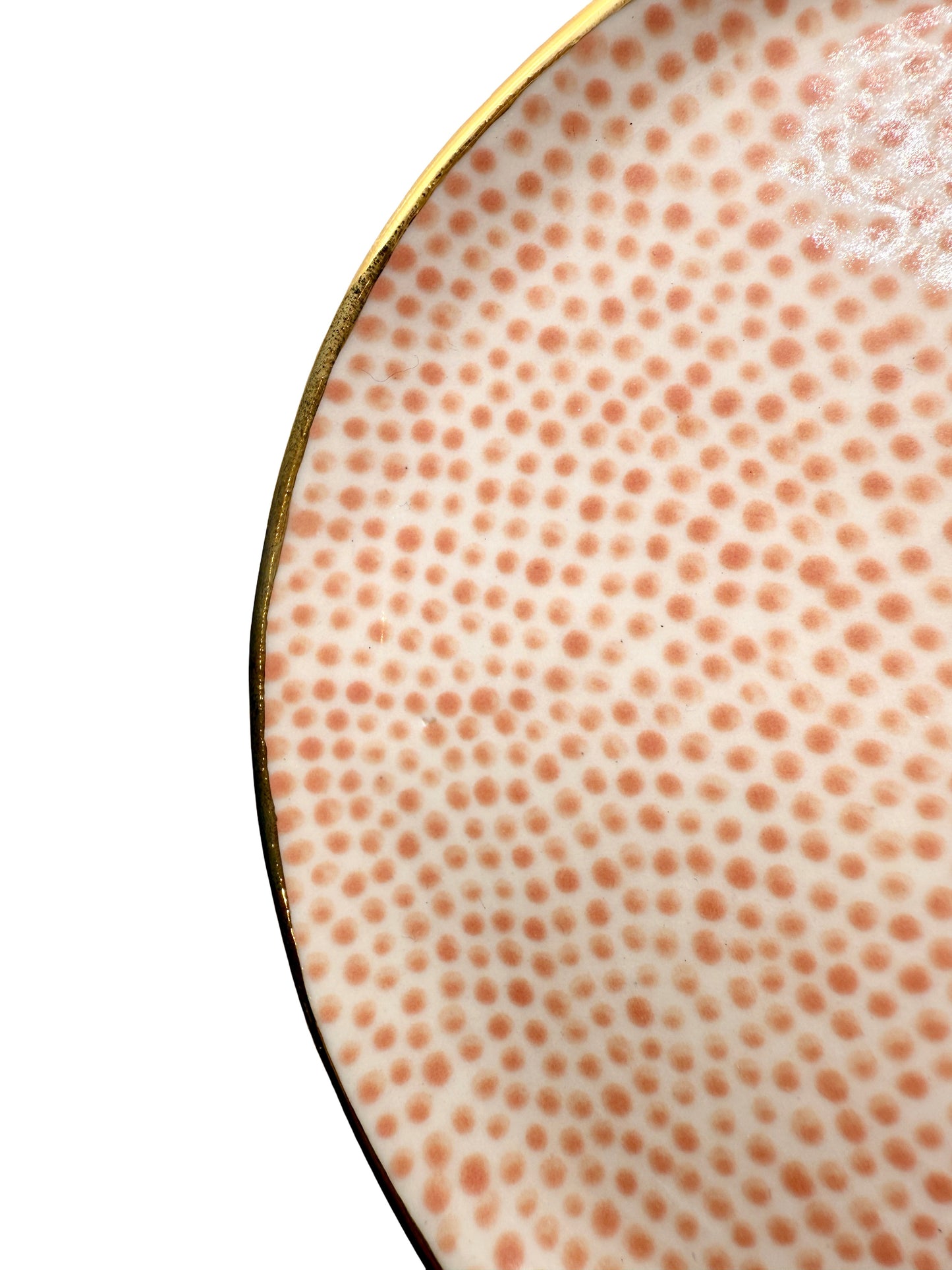 Peach Dot Spoon Rest