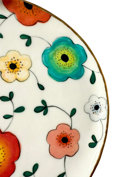 Large Flower Medium Plate