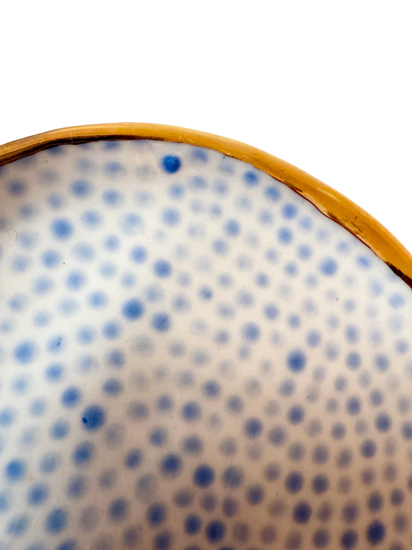 Light Blue Dot Trinket Plate