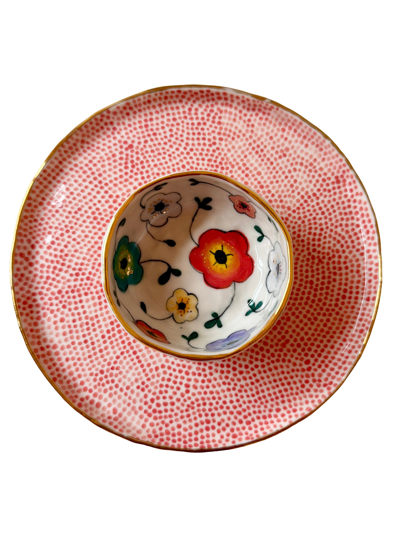 Red Dot Medium Plate