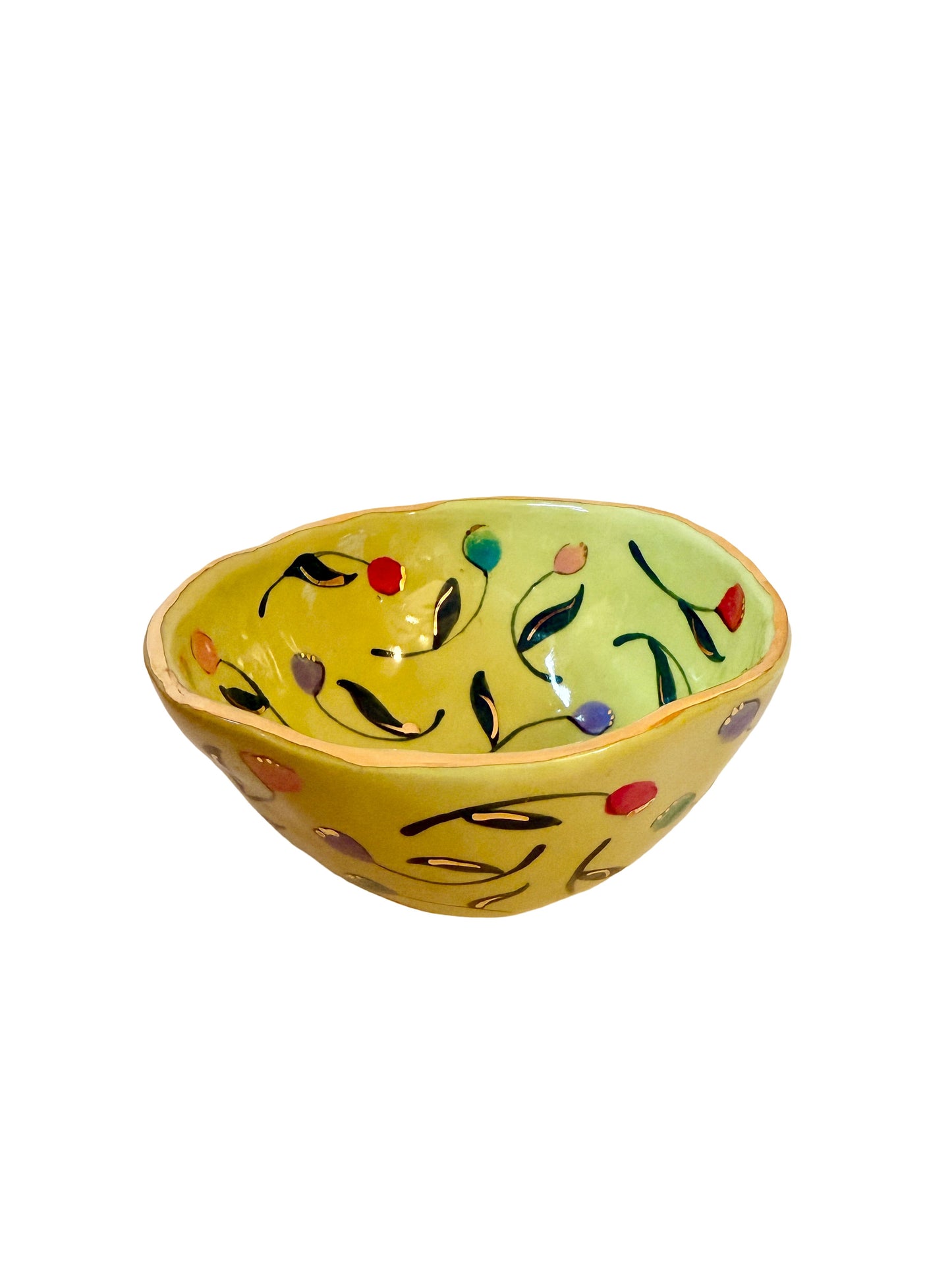 Chartreuse Tulip Medium Bowl