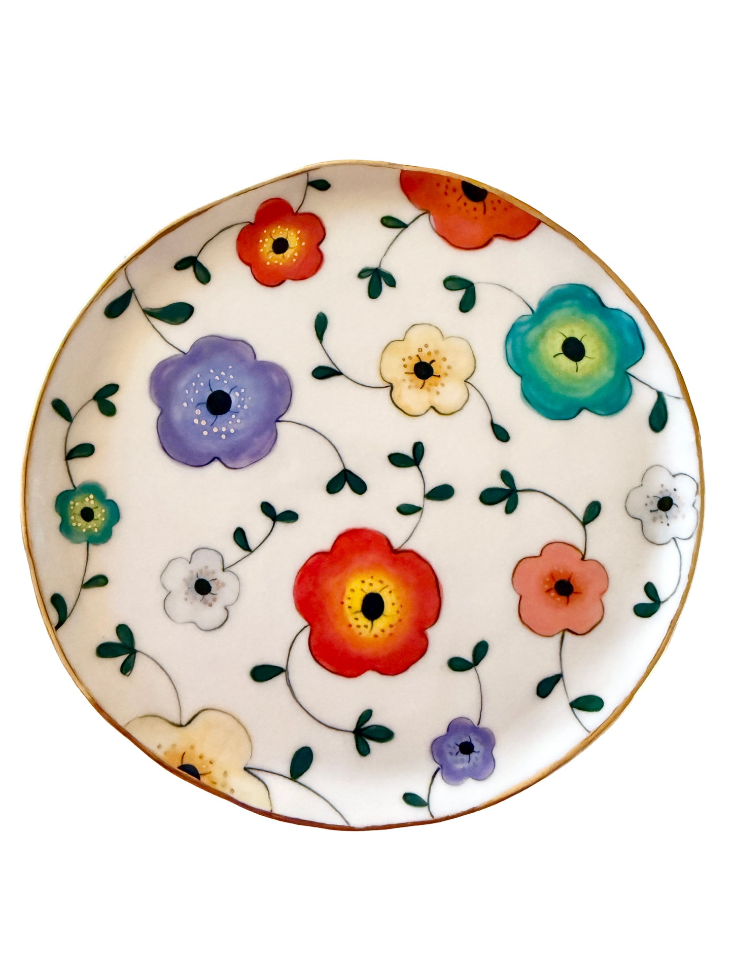 Large Flower Medium Plate