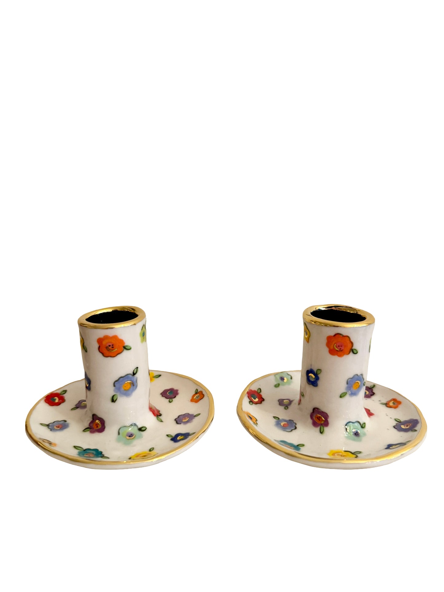 Small Flower Candleholders