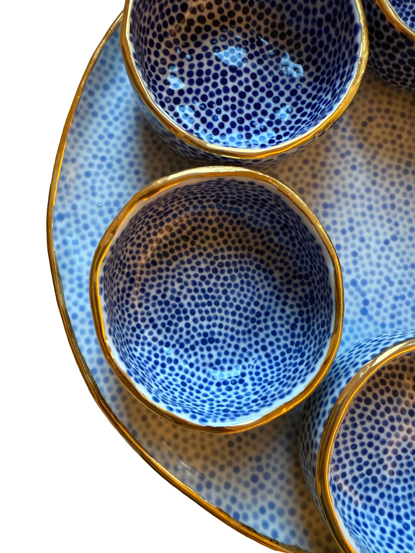 Blue Dot Seder Plate