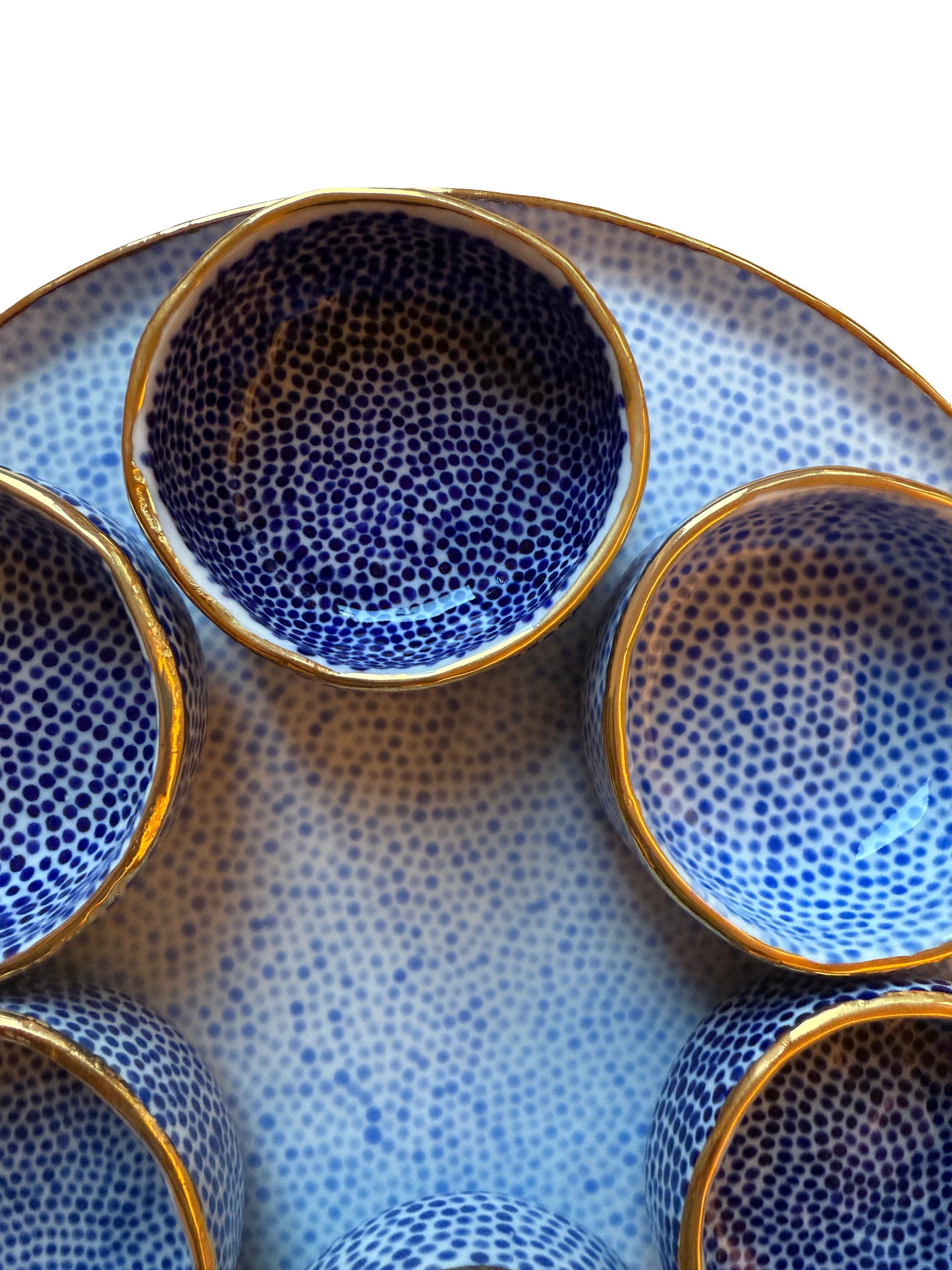 Blue Dot Seder Plate