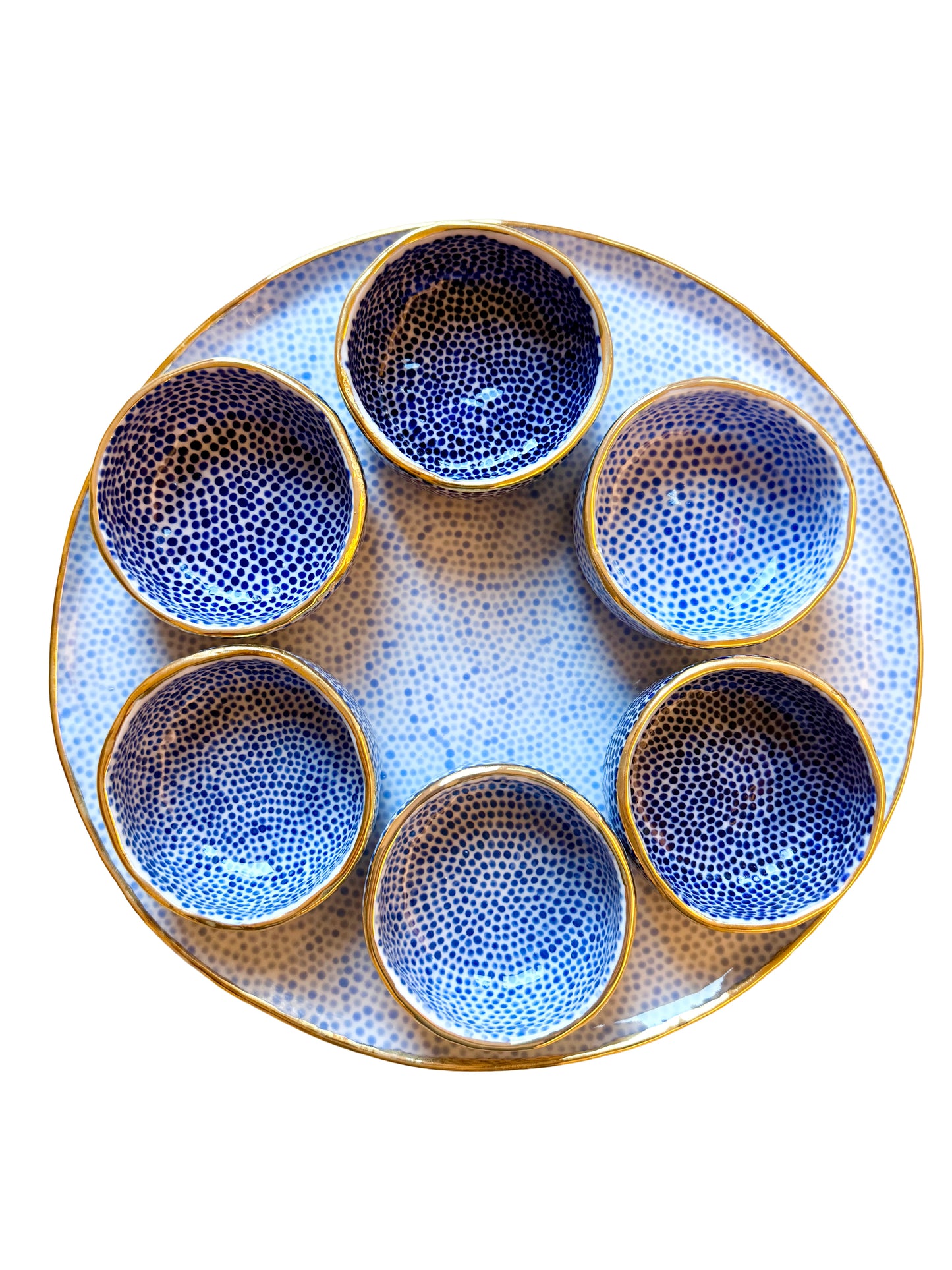 Blue Dot Seder Plate