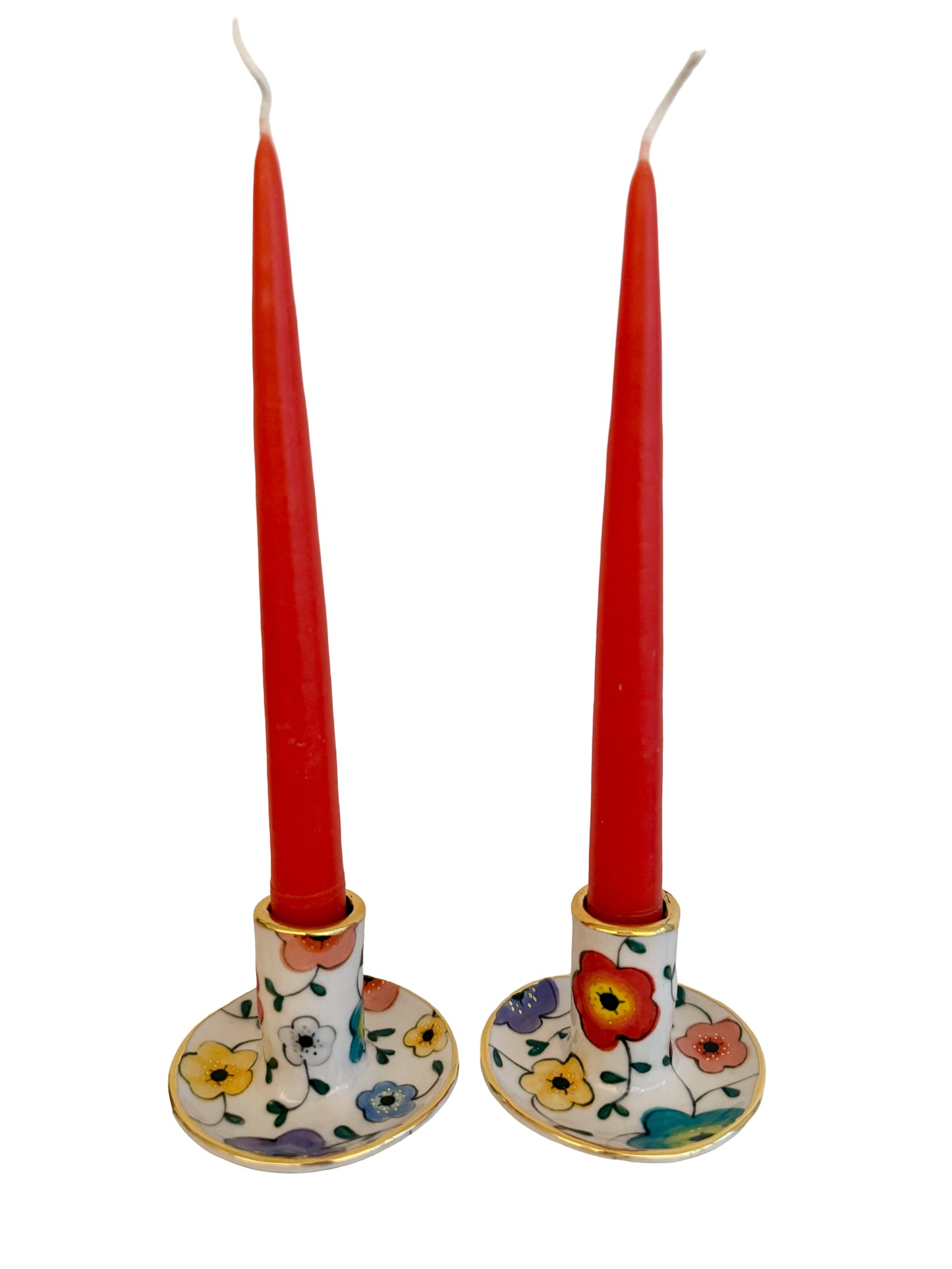 Large Flower Candleholders