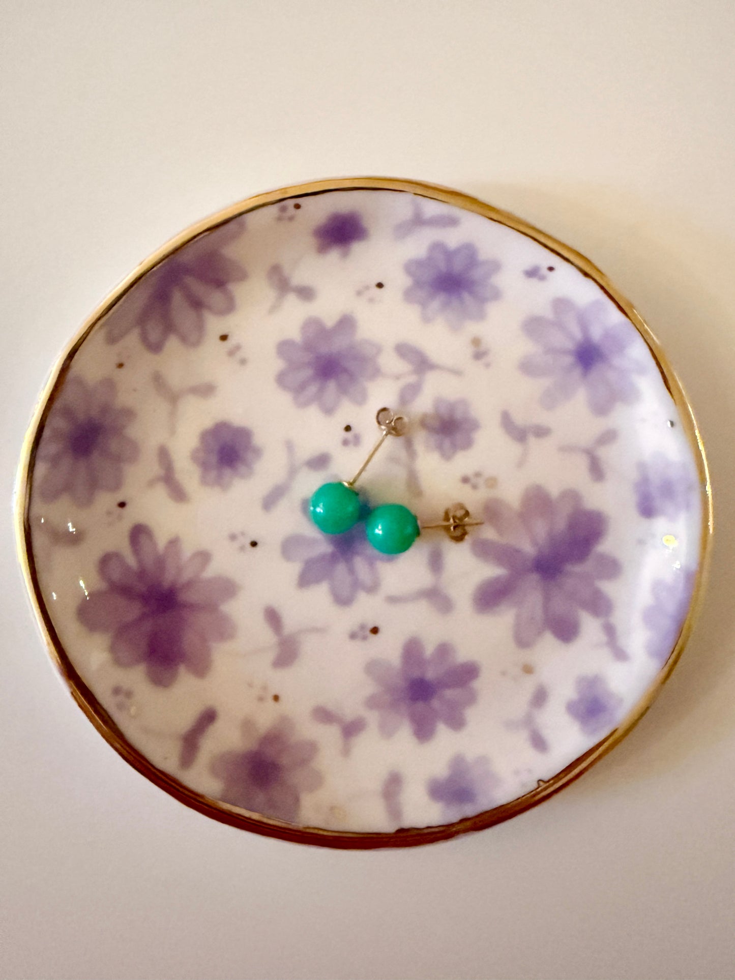 Lavender Toile Trinket Plate