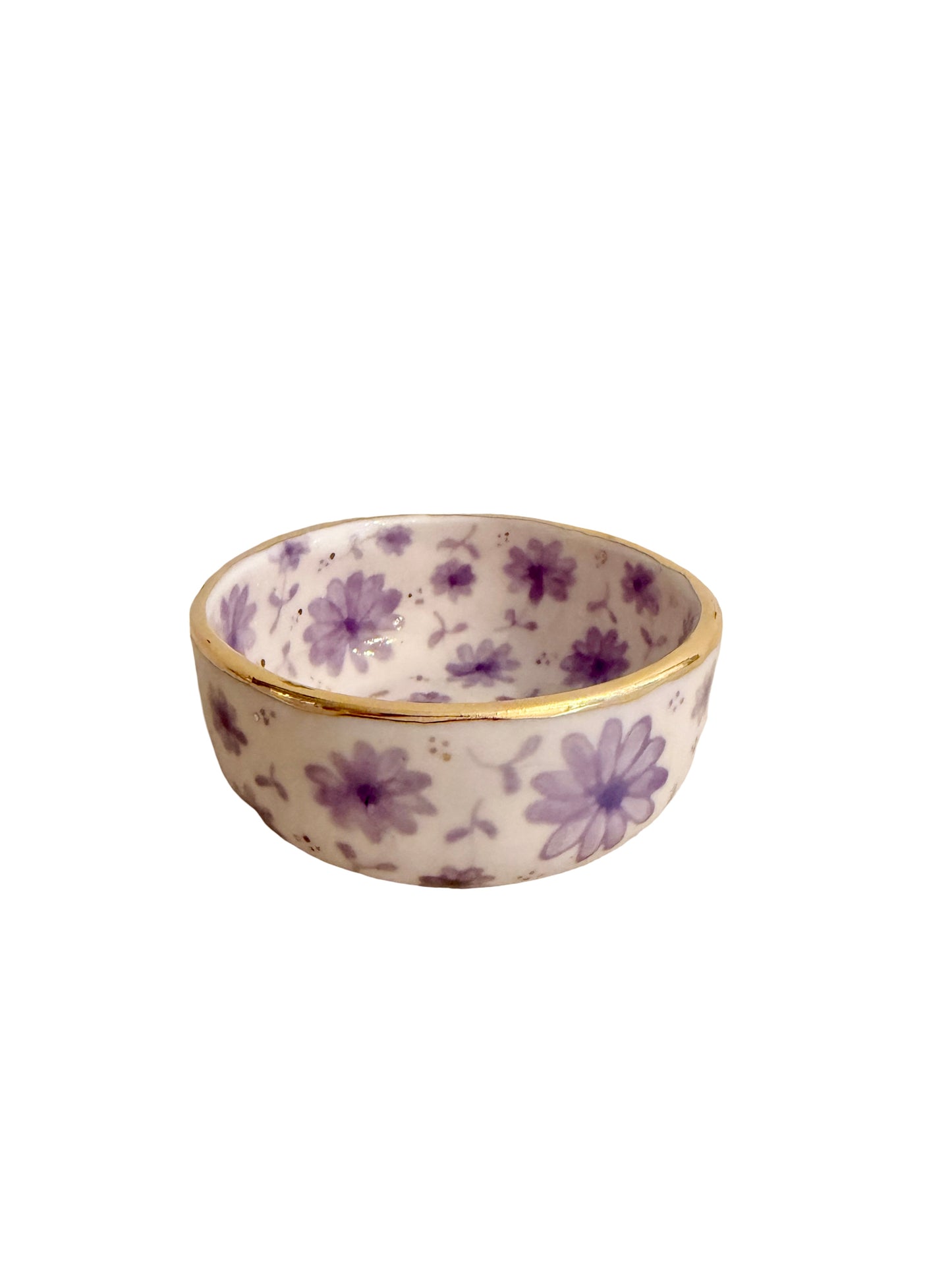 Lavender Toile Trinket Bowl