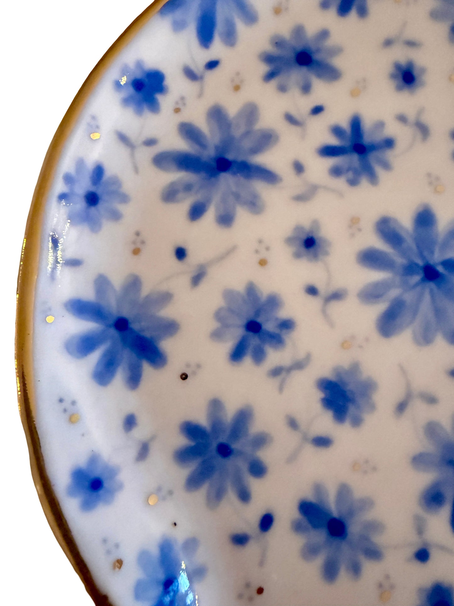 Blue Toile Spoon Rest