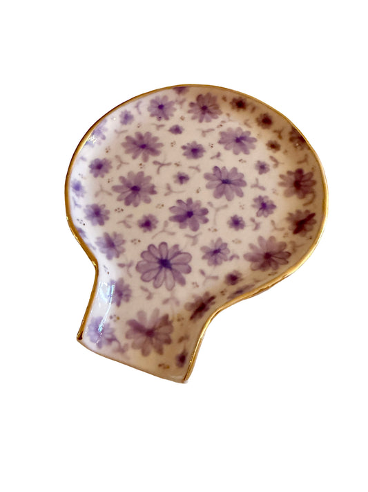 Lavender Toile Spoon Rest