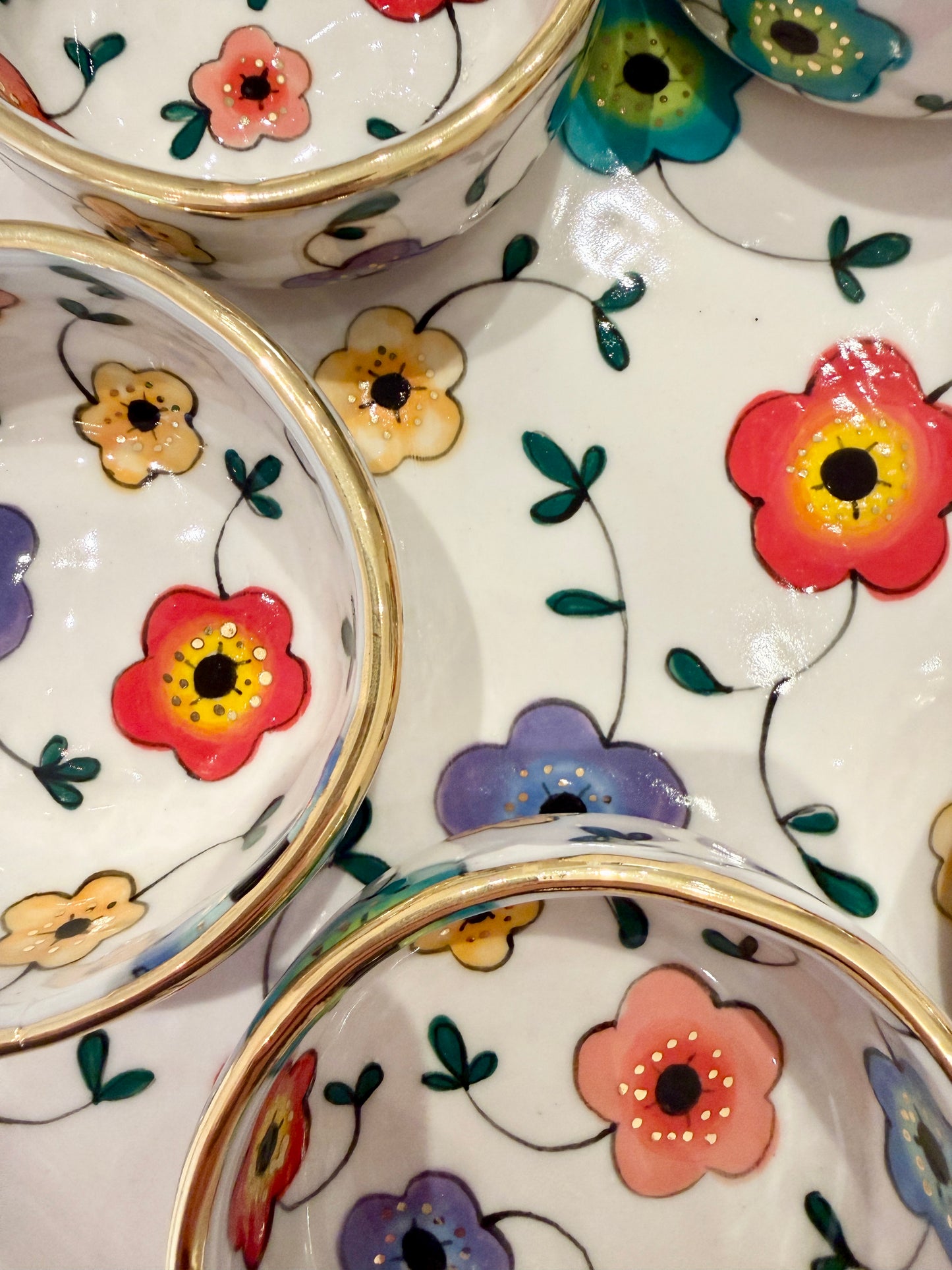 Large Flower Seder Plate