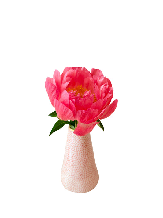 Peach Dot Vase