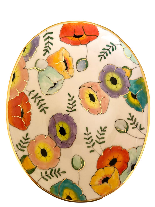 Large Bloom Oval Bowl