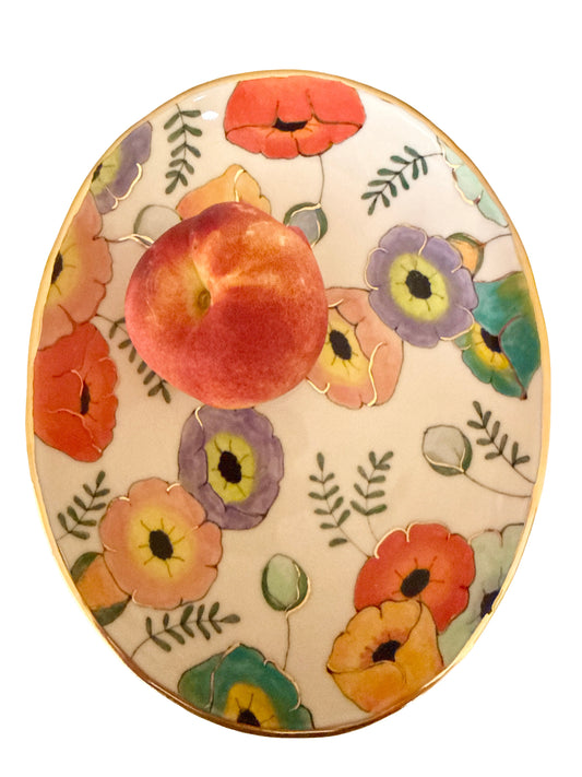 Large Bloom Oval Bowl