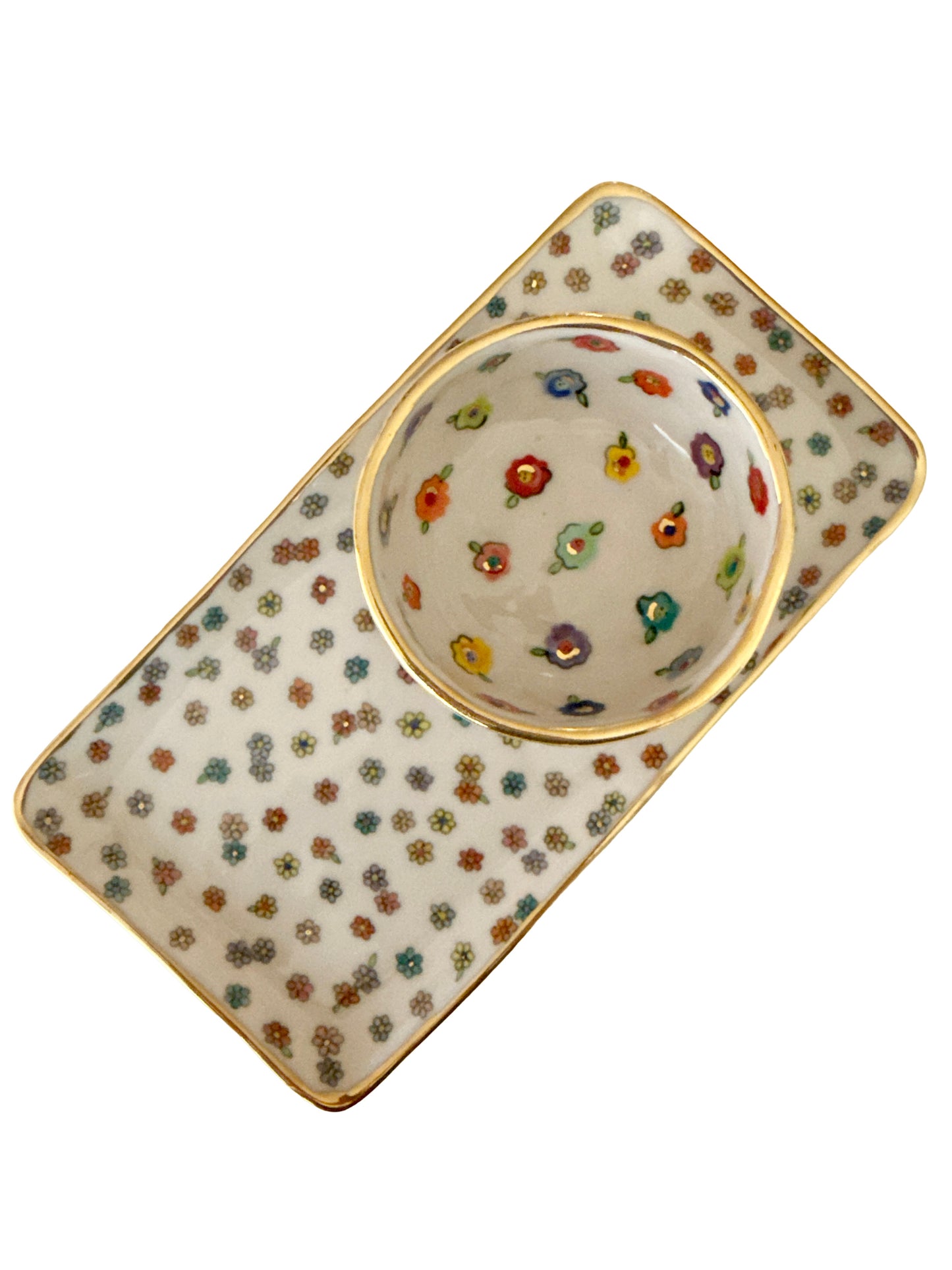 Tiny Flower Medium Rectangular Platter