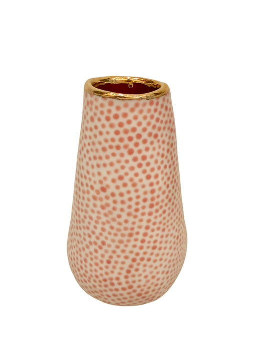 Peach Dot Vase